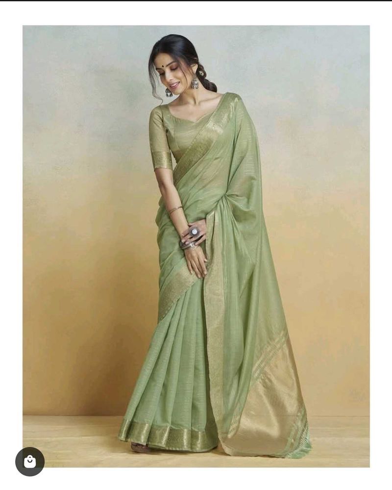 Elegant Green Saree