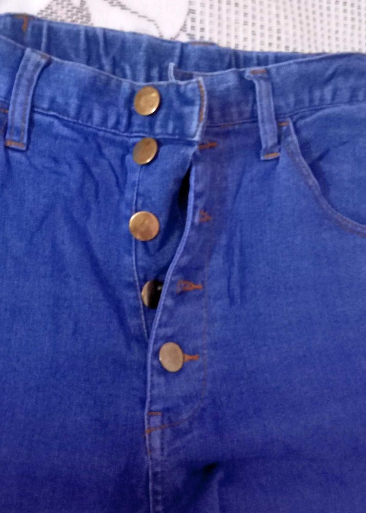 High Wasted Blue Jeans