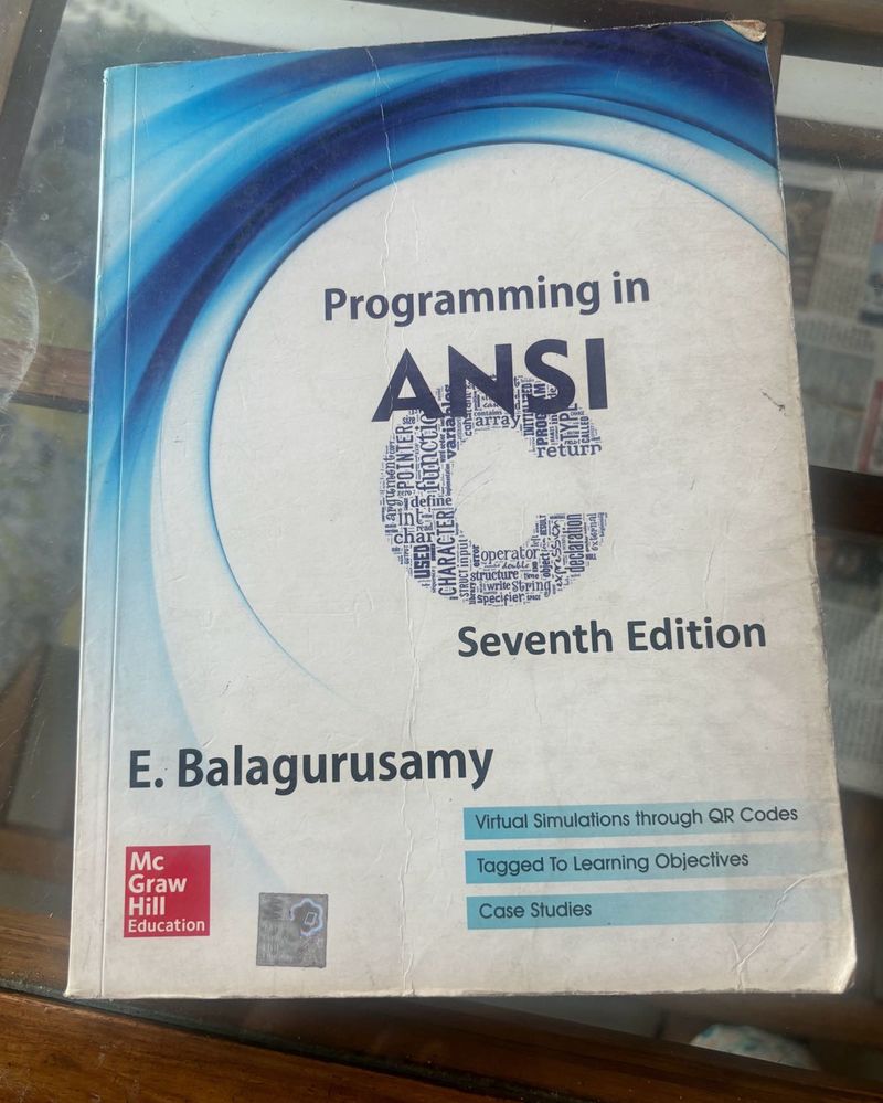 Programming In ANSI , Computer Book