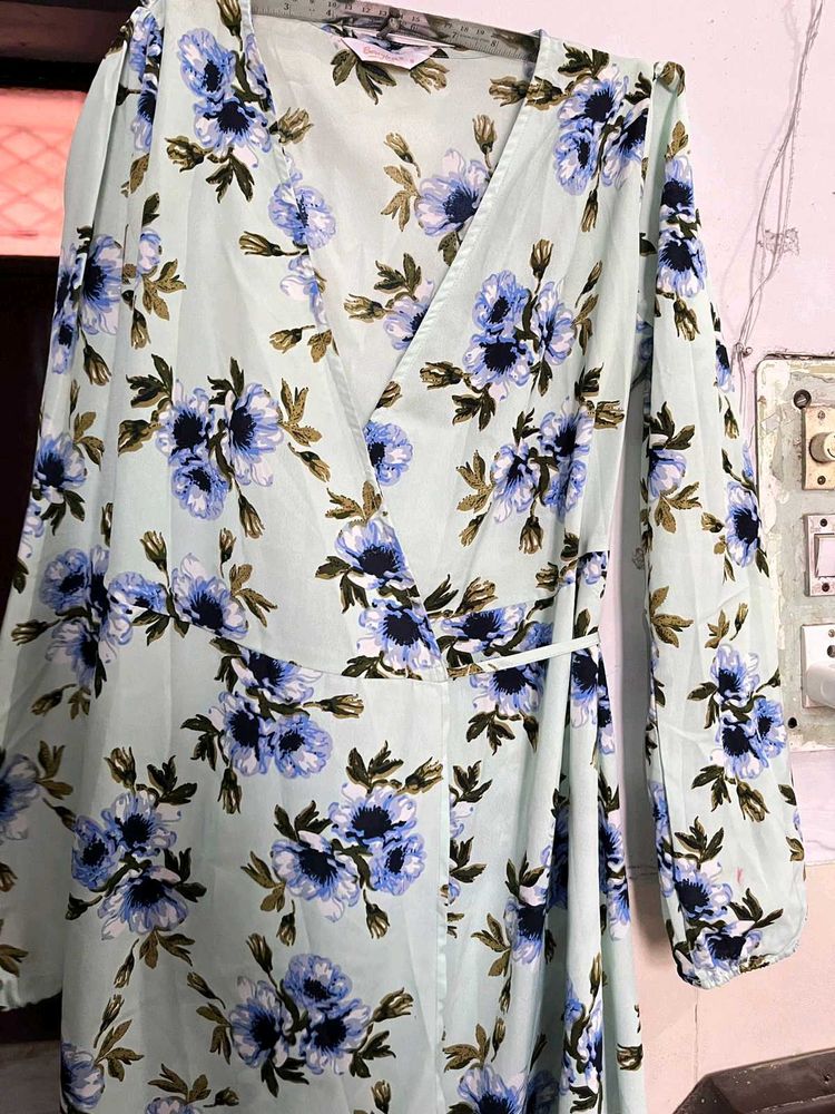 Floral Wrap Dress