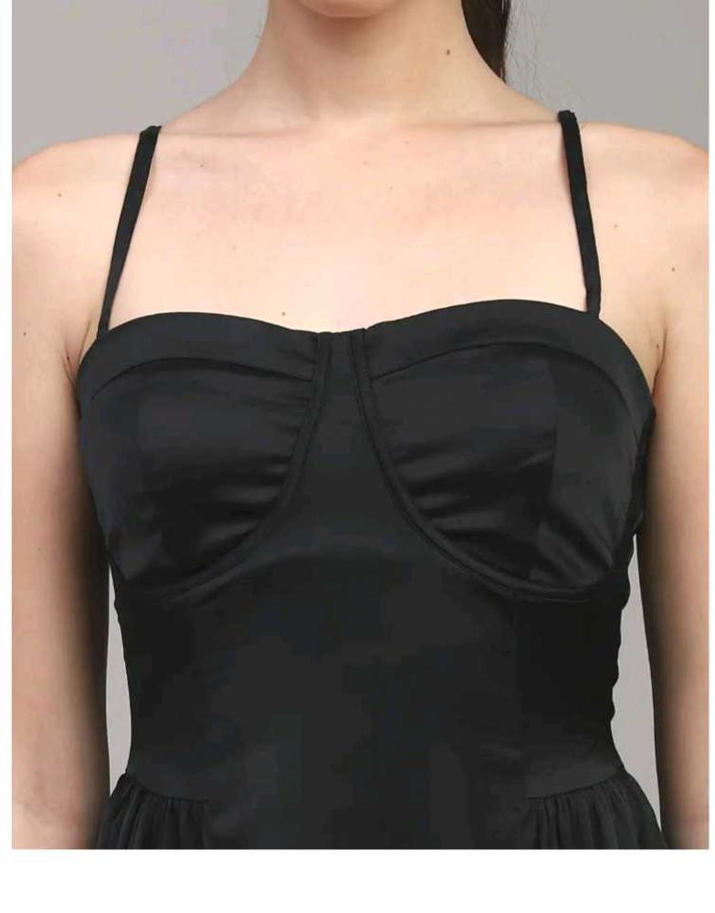 SHEIN ELEGANT CORSET BLACK DRESS
