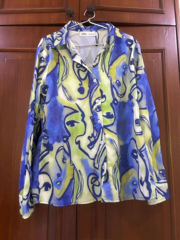 Blue and yellow Co-ord