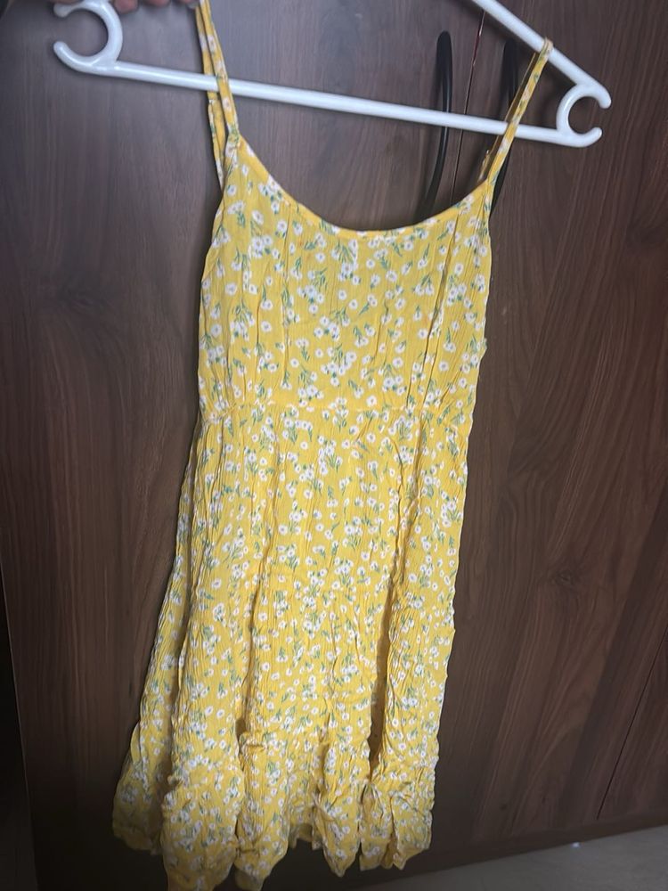 Yellow Floral Dress