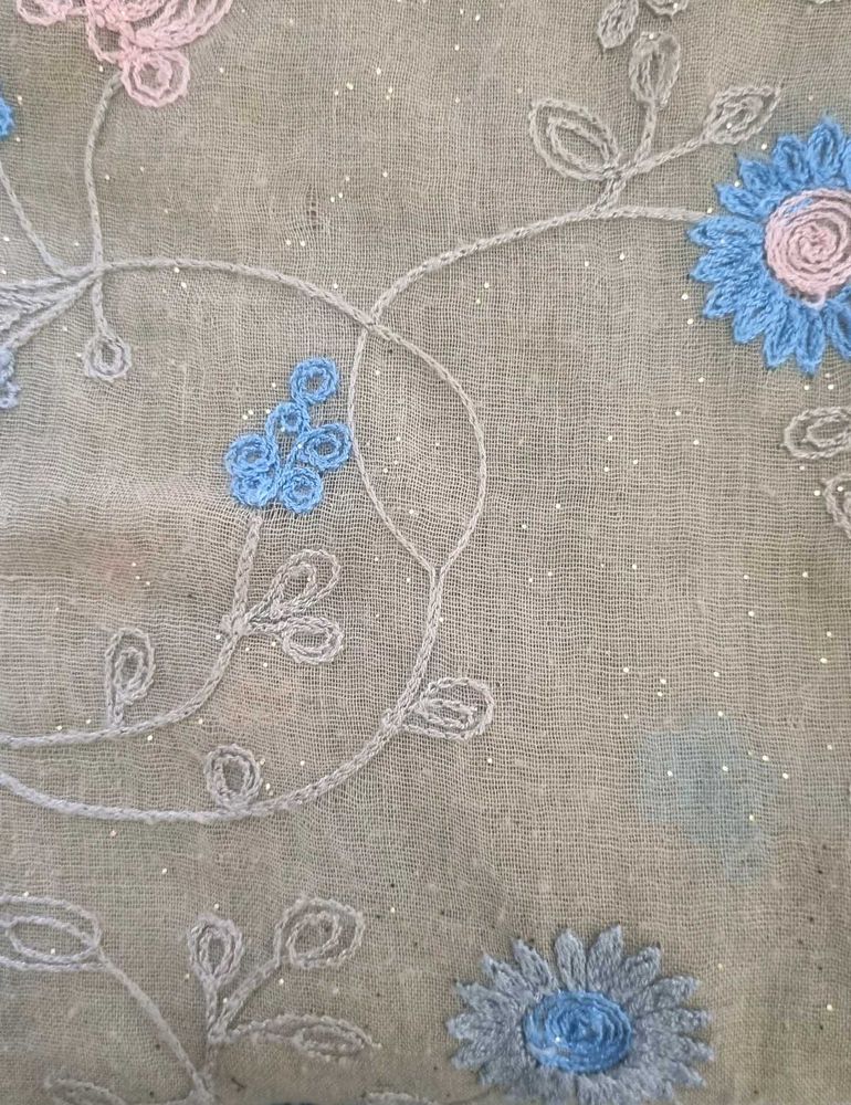 Embroidered Cotton Stole