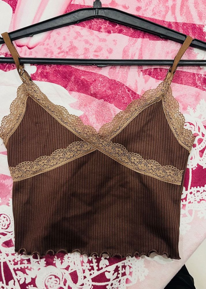 Lace Trim Cami Top