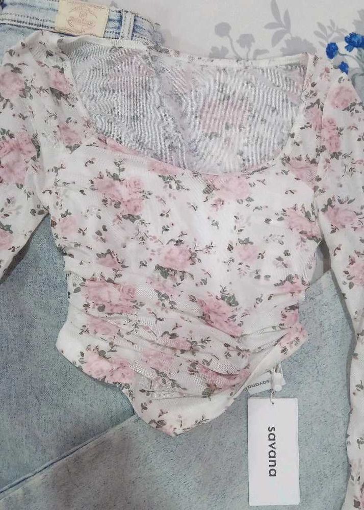 Floral Long Sleeve Top