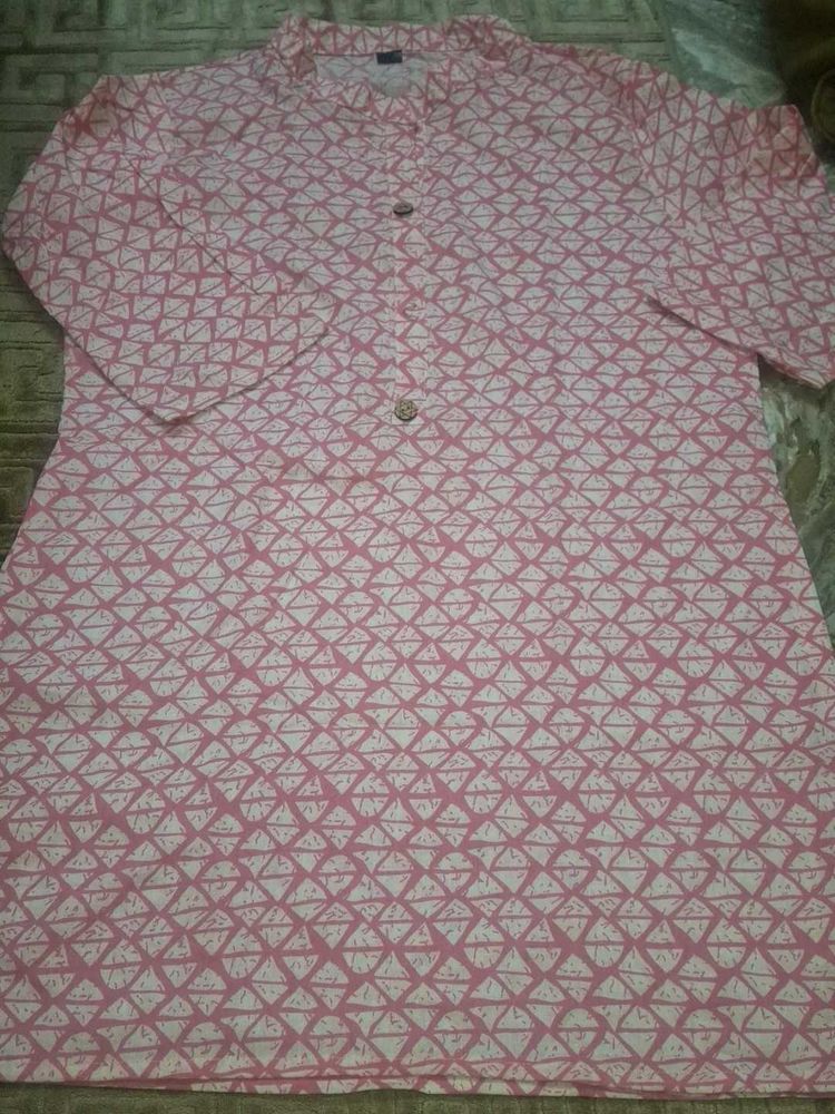 Printed Pink Kurti