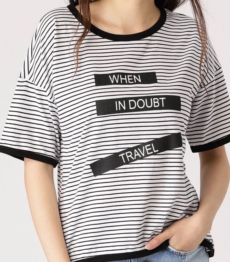 Striped Graphic Tee