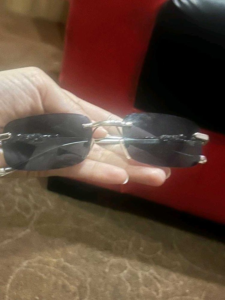 Rimless Rectangle Sunglasses