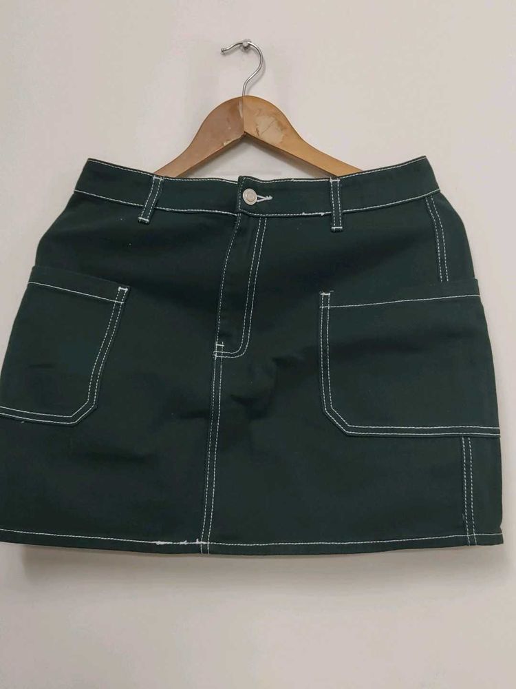 Green Mini Skirt