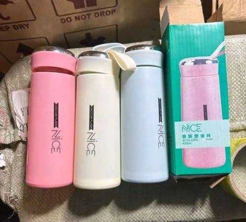 Nice Water Bottle (Pack of 1)400ml multicolor