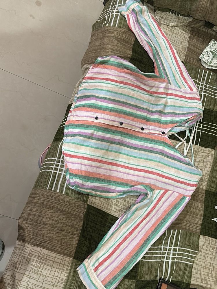 Striped Long Sleeve Top