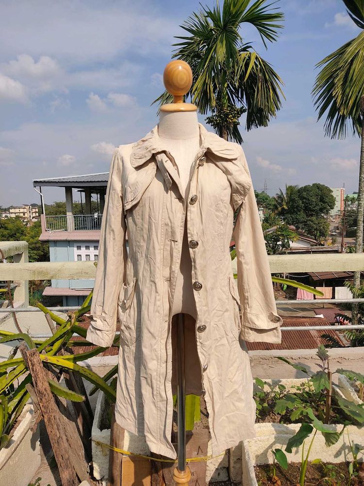 Elegant Korean Trench Coat