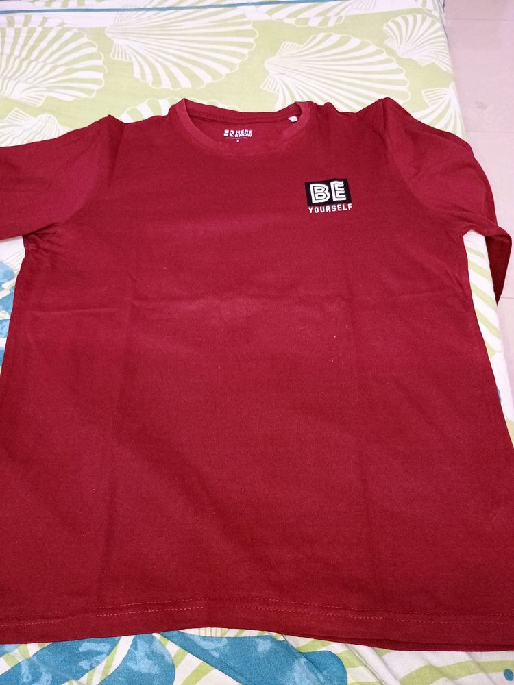 Maroon Full Sleeves Tshirt.