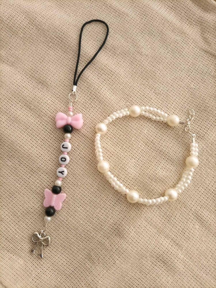 Phone Charm + Bracelet 💗✨