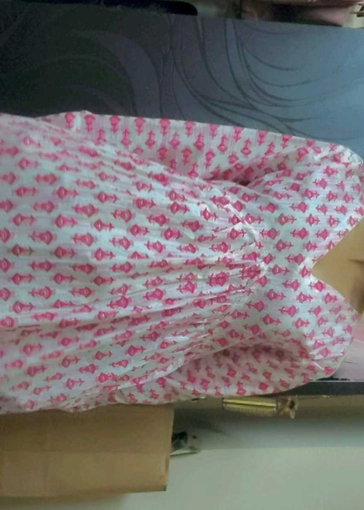 Pink Printed Kurta