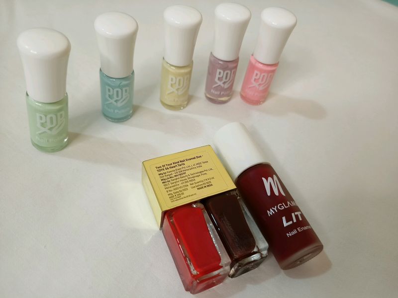 Myglamm Nailpaints And Brightening Toner with (Freebee)