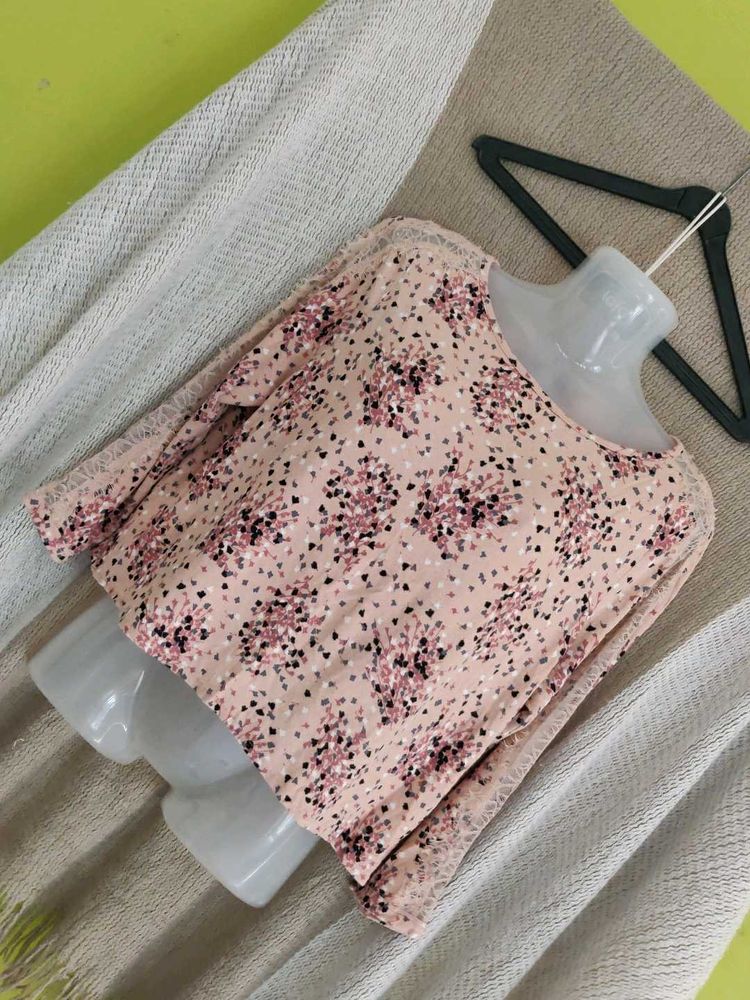 M&amp;S Floral Long Sleeve Top