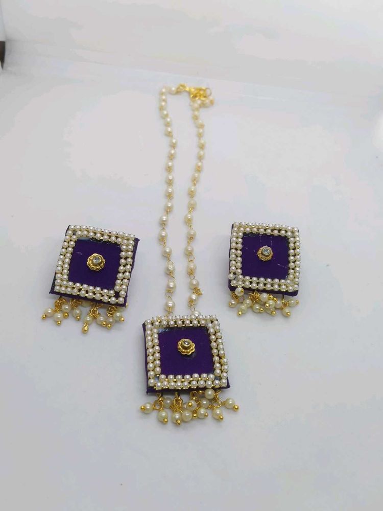 Febric Necklace Set