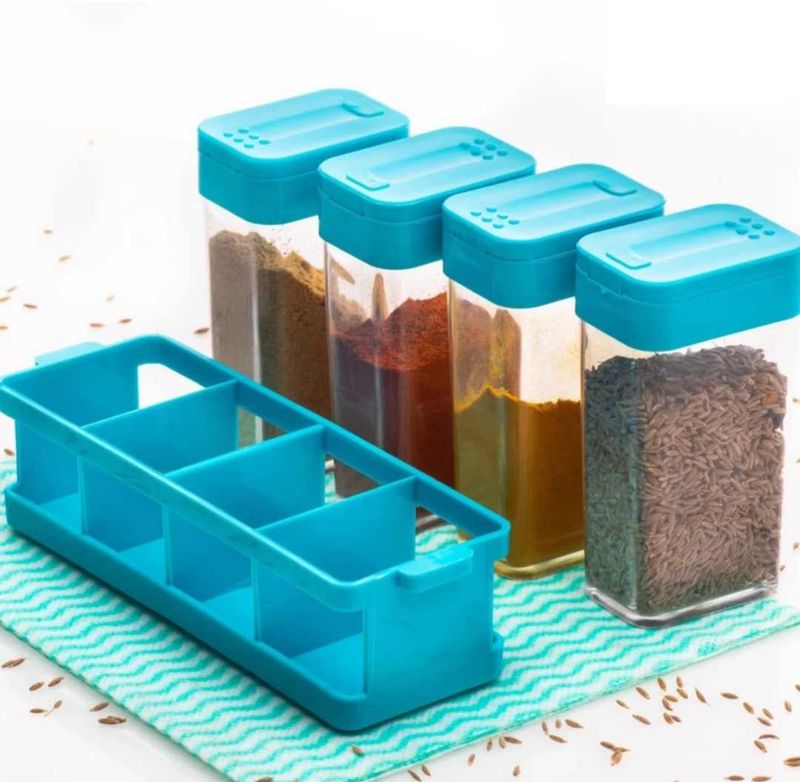 Plastic Container 4 Pieces With Stand