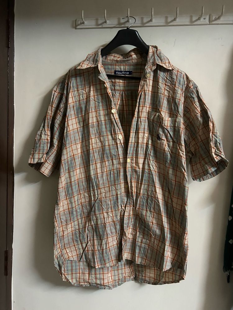 Nautica Plaid Short Sleeve Shirt