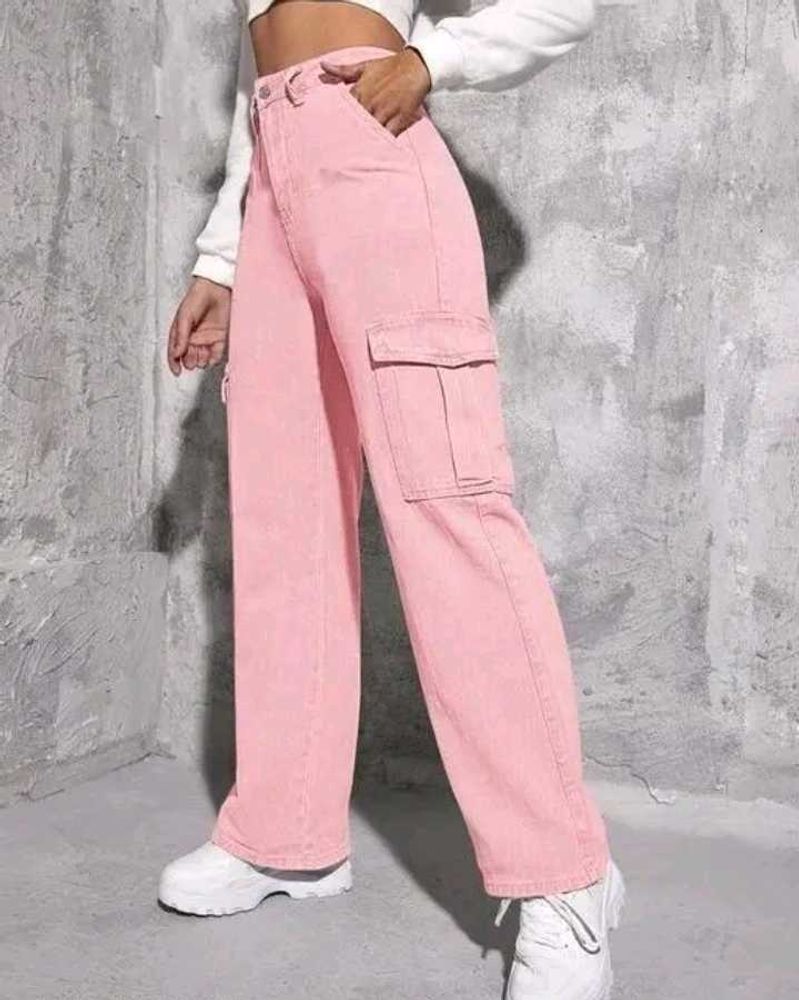 Pink Cargo Pants - Trendy Style!