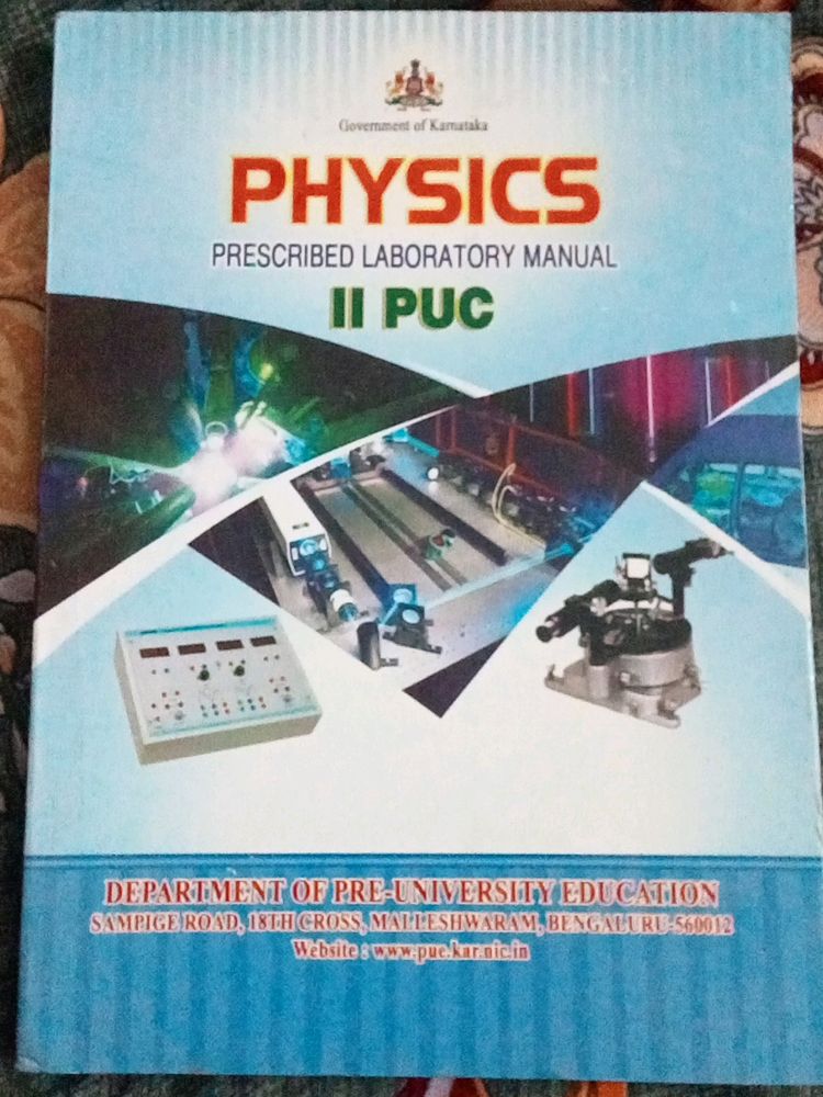 Physics Laboratory Manual 2nd Puc