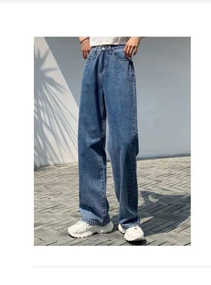 Pocket Wide Leg Jeans