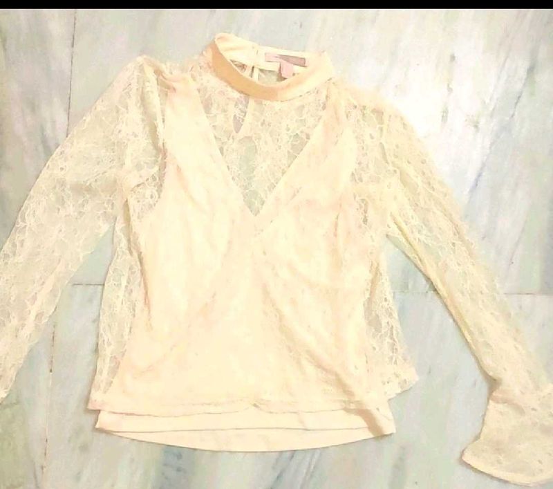 Cream Color Top For Girl Or Woman 30 Bust