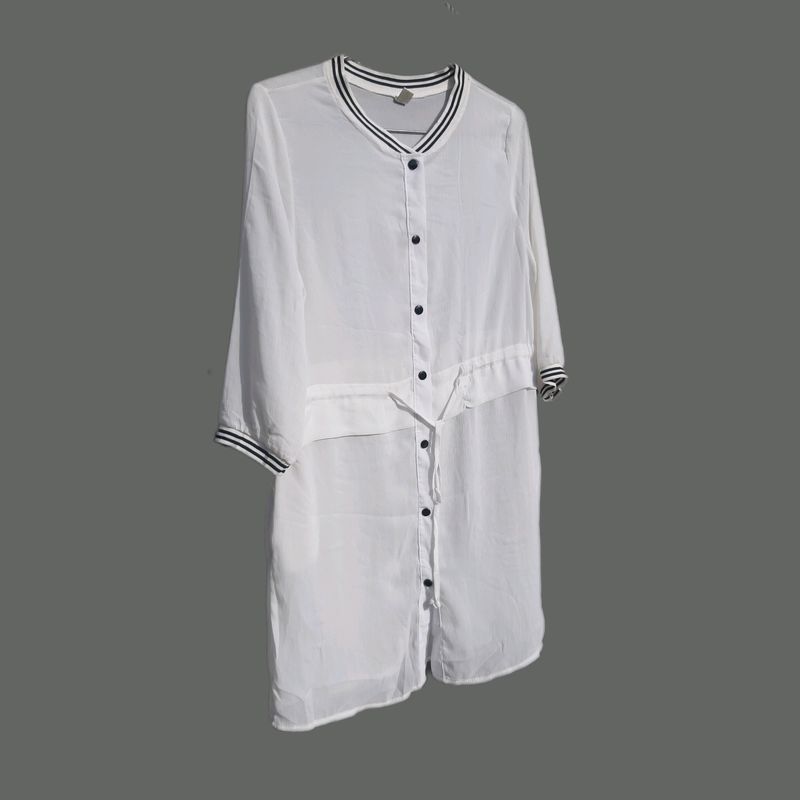 White shirt dress