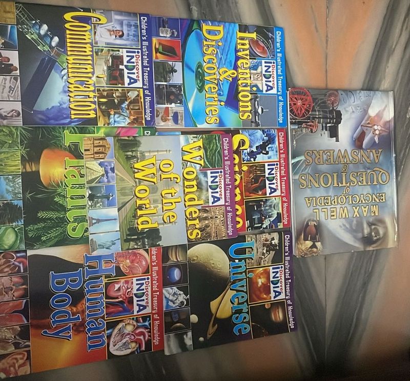 Set of 8 Encyclopedia &amp; General Knowledge Books