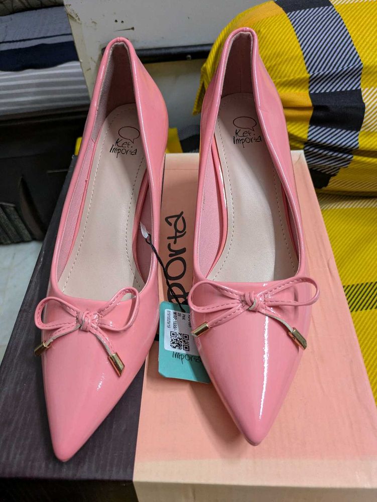 Pink Bow heels