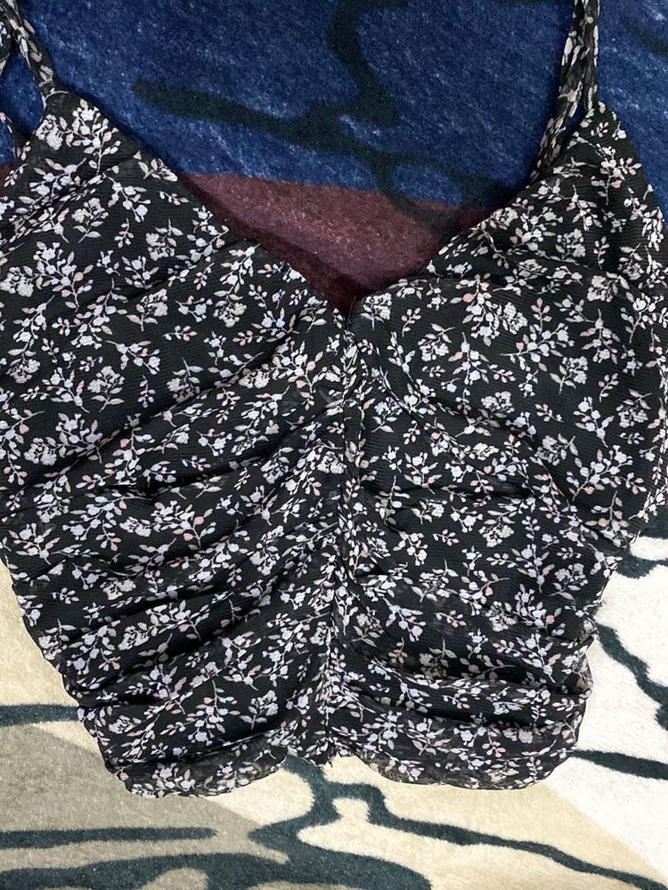 Floral Cami Crop Top