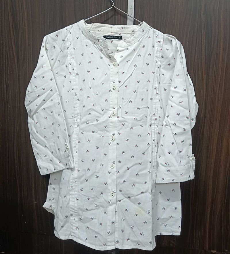 White Casual/Formal Shirt