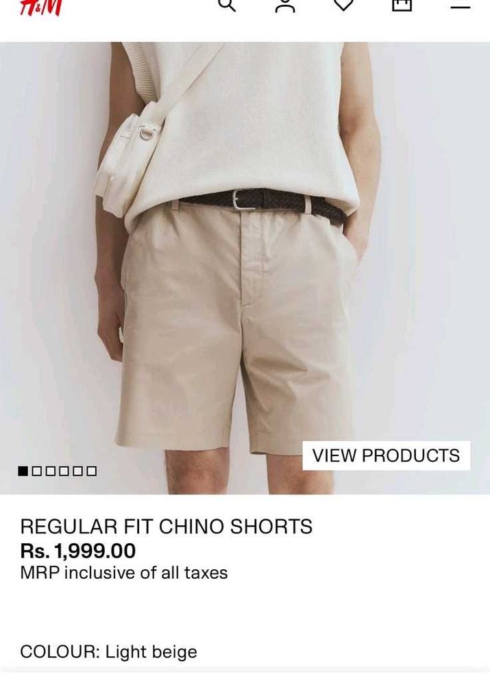 H&amp;M Regular Fit Chino Shorts