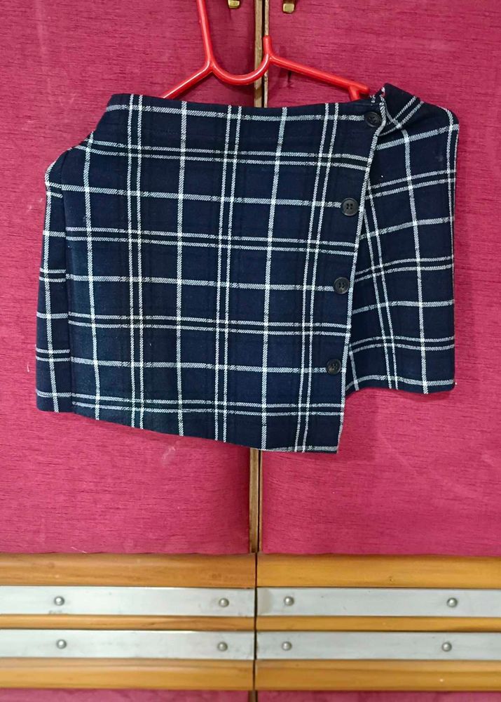 Checked Mini Skirt