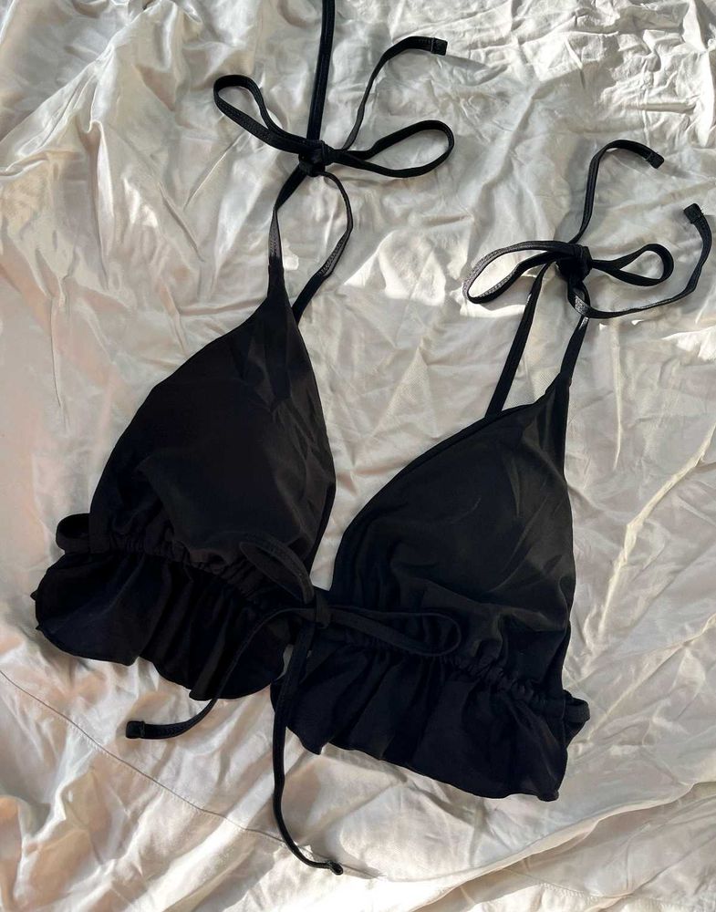 Shein Bralette Black Backless Top