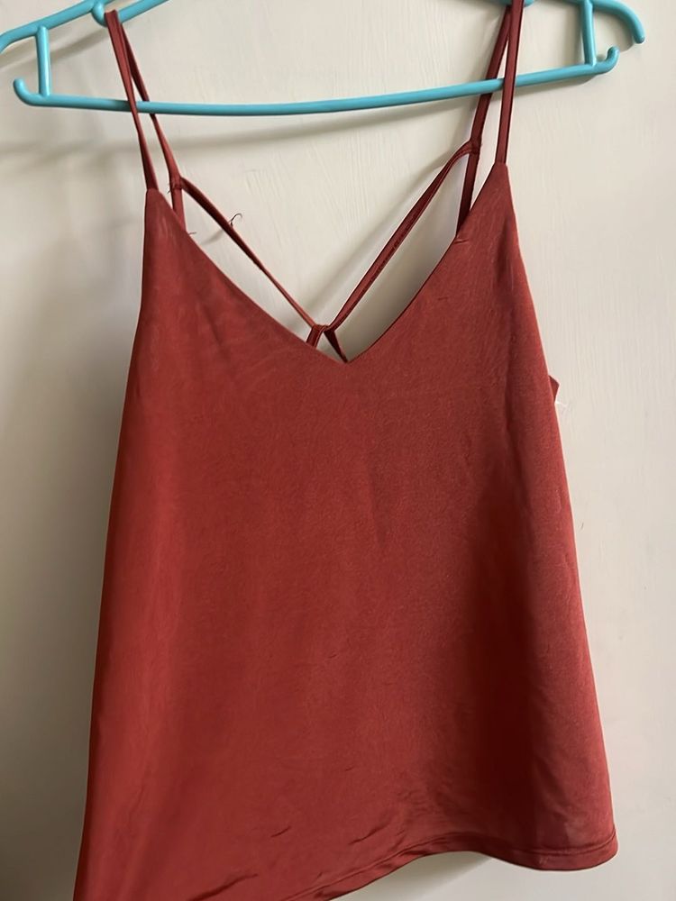 Red Spaghetti Strap Top