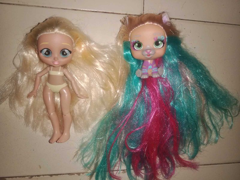 2 Hairdorables Dolls