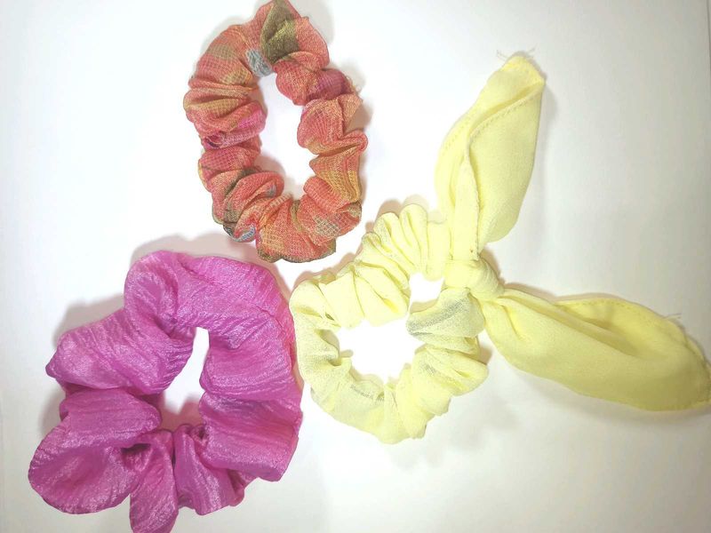 Colorful Scrunchie Set of 3