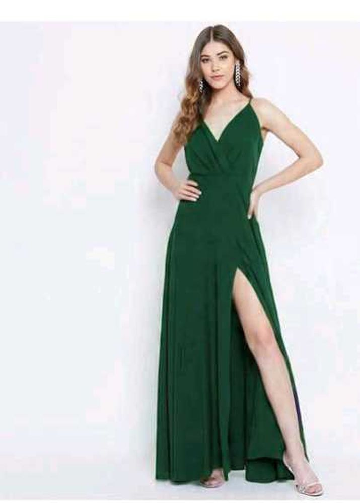 Elegant Green Maxi Dress