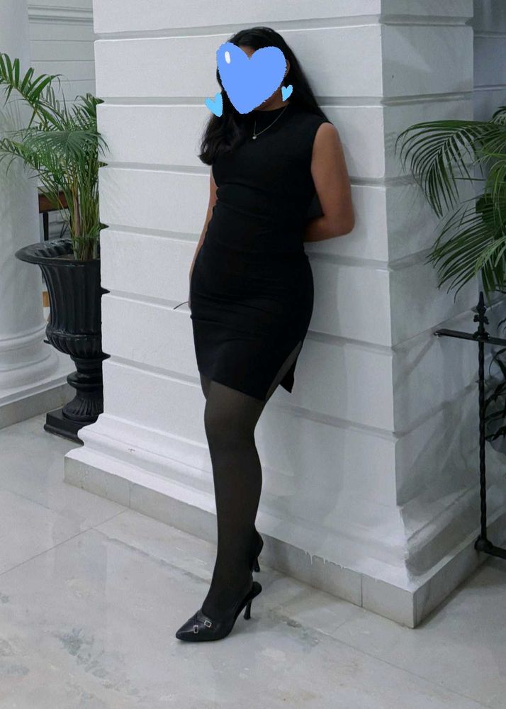 Elegant Black Bodycon Dress