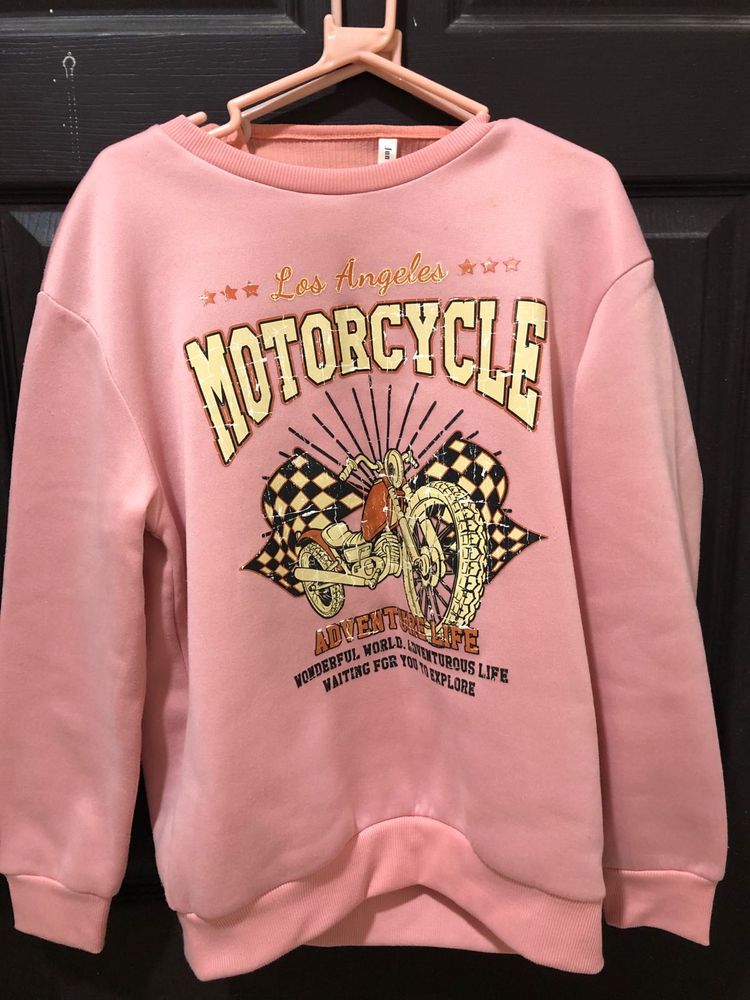 Y2K Motorcycle Graphic Sweatshirt