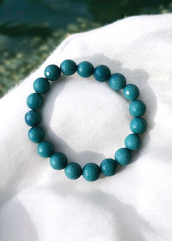Blue Onyx Crystal Bracelet (10mm)