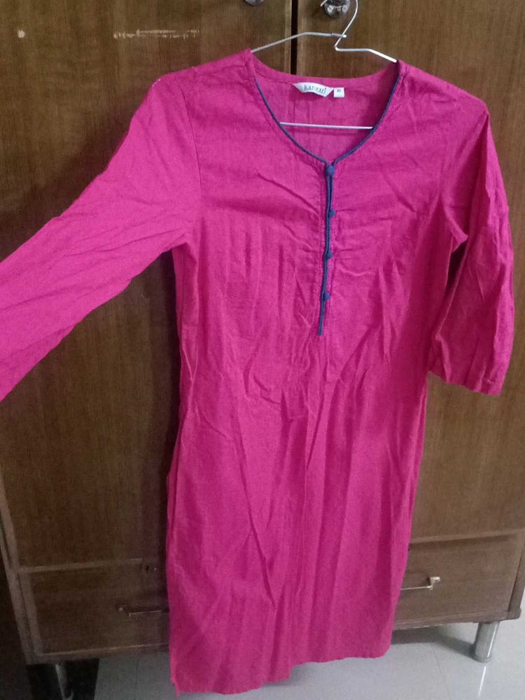 Pink Daily Wear Kurta