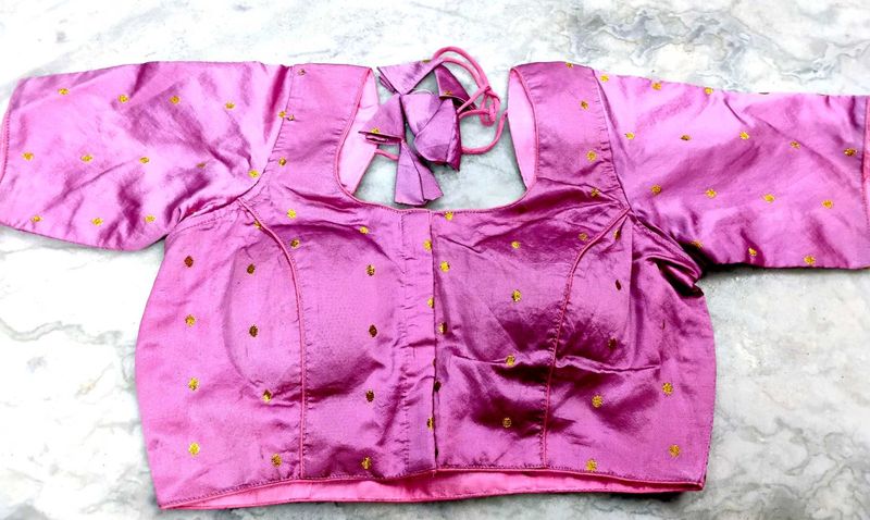 Pink Colour Silk Blouse