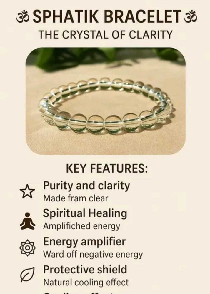 Sphatik Crystal Bracelet