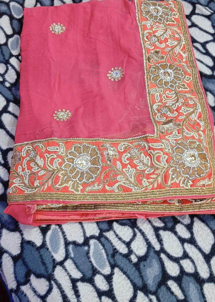 💓Bride Saree Full Heavy💓For Wedding