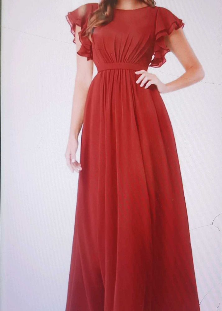 Elegant Red gown.