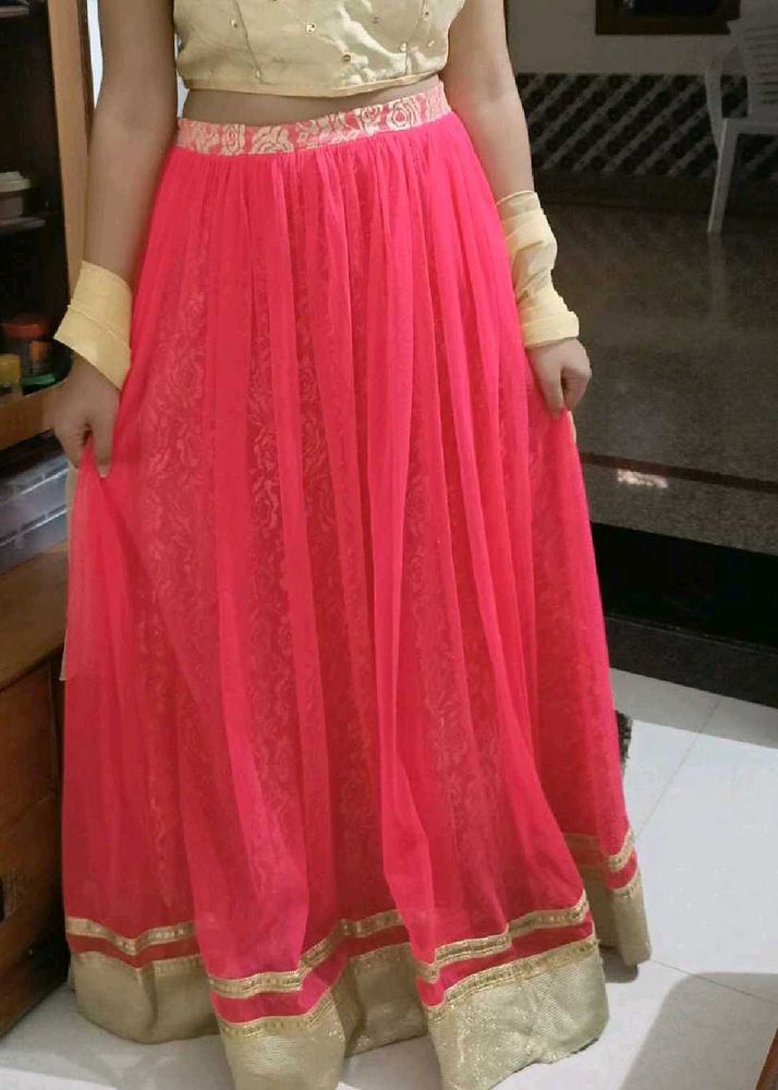 Pink Ethnic Skirt